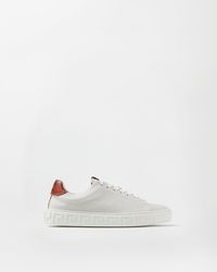 Versace - Greca Leather Sneakers - Lyst