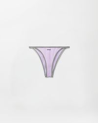 Versace - Embroidered-Logo Bikini Bottoms - Lyst