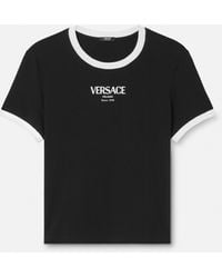 Versace - Stretch Viscose-Jersey T-Shirt - Lyst