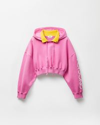 Versace - Sudadera Corta De Algodón Con Capucha - Lyst