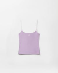 Versace - Embroidered-Logo Stretch Cotton-Jersey Tank Top - Lyst
