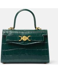 Versace - Medusa '95 Small Croc-Effect Top-Handle - Lyst