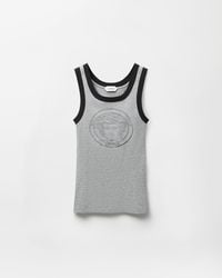 Versace - Printed Cotton-Jersey Tank Top - Lyst