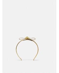 Versace - Metallic Gianni Ribbon Headband - Lyst