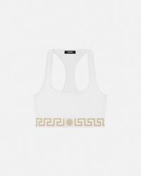 Versace - Cotton-Jersey Scoop Bralette - Lyst