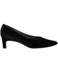 Ferragamo Samt Pumps - Schwarz