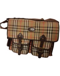 Burberry Cloth Satchel - Natural