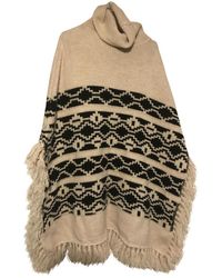 Maje Ecru Wool Knitwear - Multicolour