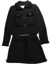 Chanel Traje de Lana - Negro