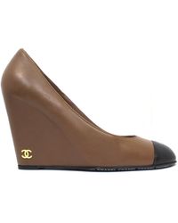 Chanel Leder Pumps - Braun