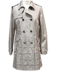 Valentino \n Beige Silk Trench Coat - Natural