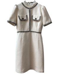 Sandro Fall Winter 2019 Wolle Midi kleid - Mehrfarbig