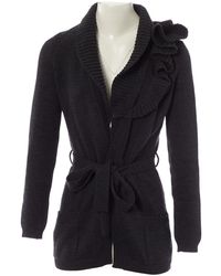 Valentino \n Grey Wool Knitwear - Gray