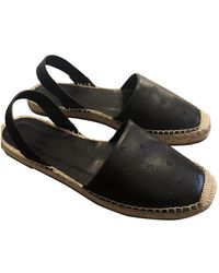 Moncler Espadrilles en cuir - Noir