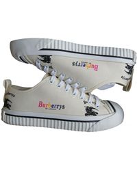 Burberry Cloth Trainers - White