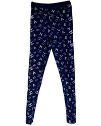 Chanel Pantalones en poliéster negro