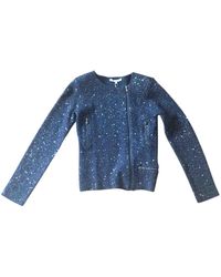 Maje Blue Glitter Jacket