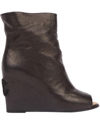 Chanel Leder Stiefeletten - Schwarz