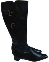 Chanel Leder Schnürschuhe - Blau