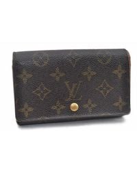 Louis Vuitton Leinen Portemonnaies - Braun