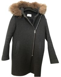 Sandro Wolle Mäntel - Grau