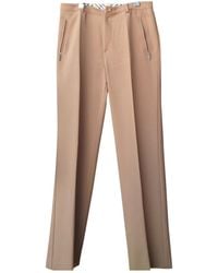 Burberry Wool Large Trousers - Multicolour