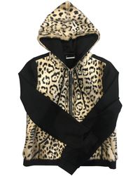 Diane von Furstenberg Jacke Fell Schwarz