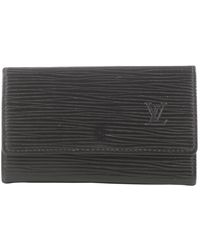 Louis Vuitton Black Leather Small Bag Wallets & Cases