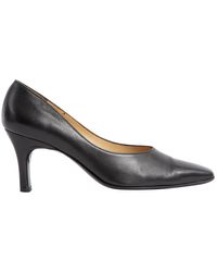 Ferragamo Scarpe col tacco in pelle nero \N