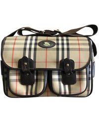 Burberry Cloth Travel Bag - Natural
