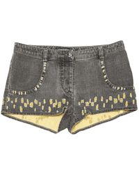 Chanel Bermudas en algodón gris