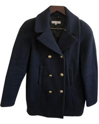 Sandro Wolle Mäntel - Blau