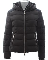 Moncler Manteau en cuir - Marron