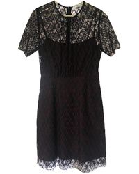 Sandro Midi kleid - Schwarz