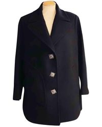 Chanel Abrigo de Lana - Negro