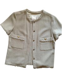Chanel Chaqueta corta de Lana - Gris