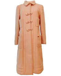 Chanel Wolle Mäntel - Pink