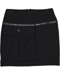 Chanel Kaschmir Mini Rock - Schwarz