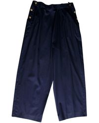Chanel Pantaloni a sigaretta - Blu