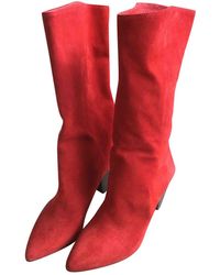 Sandro Leder Stiefel - Rot
