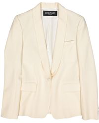 Balmain Wolle Blazer - Natur