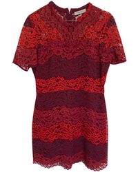 Sandro Spitze Mini kleid - Rot