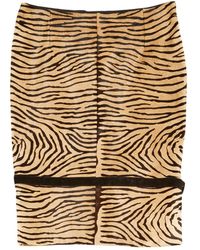 Valentino Leder Halblang Rock - Natur