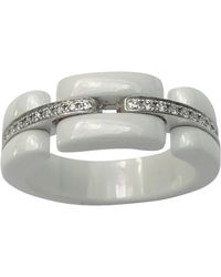 Chanel Anillo Ultra de Cerámica - Blanco