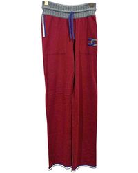 Chanel Pantalón recto de Cachemira - Multicolor