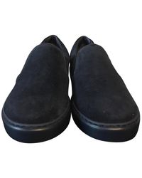 Moncler Espadrilles en Suede Marine - Bleu