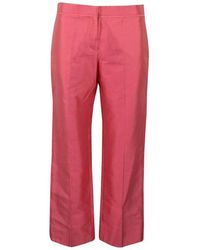 Valentino \n Pink Cotton Trousers