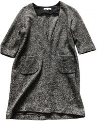 Sandro Tweed Mini kleid - Schwarz
