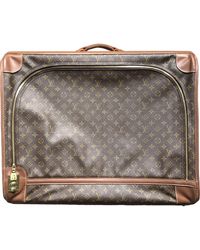 Louis Vuitton Leder Reise Tasche - Braun