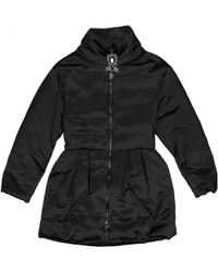 Moncler Manteau en soie - Noir